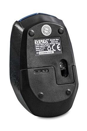 Everest KM-218 Usb Mavi 2.4Ghz Kumaş Yüzey Kablosuz Mouse